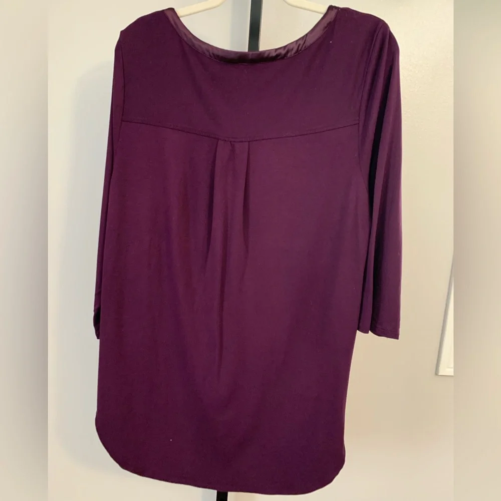 Premise Women's Long Sleeve Top in Deep Purple - Picture 4 of 16